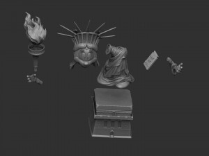 MINNIE MOUSE LIBERTY FOR 3D PRINT STL 3D Модель