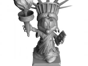 MINNIE MOUSE LIBERTY FOR 3D PRINT STL 3D Model