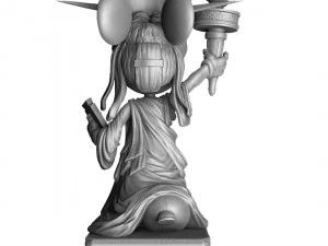 MINNIE MOUSE LIBERTY FOR 3D PRINT STL 3D Model