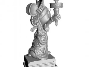 MINNIE MOUSE LIBERTY FOR 3D PRINT STL 3D Model