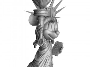 MINNIE MOUSE LIBERTY FOR 3D PRINT STL 3D Модель
