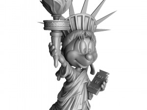 MINNIE MOUSE LIBERTY FOR 3D PRINT STL 3D 모델