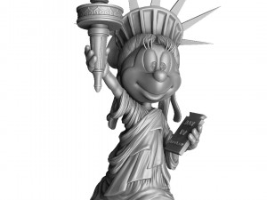 MINNIE MOUSE LIBERTY FOR 3D PRINT STL 3D Модель