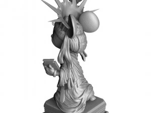 MINNIE MOUSE LIBERTY FOR 3D PRINT STL 3D Model