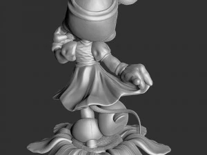 Minnie Mouse CON FIORE PER STAMPA 3D STL assemblato e solido Modello 3D