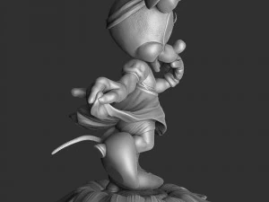 Minnie Mouse CON FIORE PER STAMPA 3D STL assemblato e solido Modello 3D