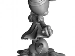 Minnie Mouse CON FIORE PER STAMPA 3D STL assemblato e solido Modello 3D