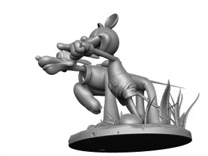 MICKEY MOUSE AND PLUTO FOR 3D PRINT STL 3D Model