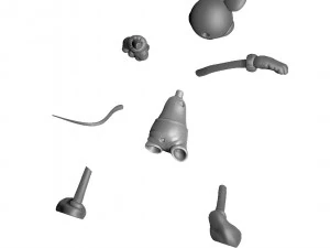 MICKEY MOUSE AND PLUTO FOR 3D PRINT STL 3D Model