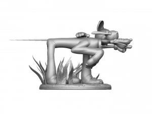 MICKEY MOUSE AND PLUTO FOR 3D PRINT STL 3D Model