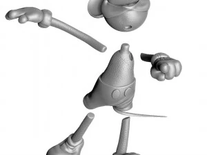 MICKEY MOUSE AND PLUTO FOR 3D PRINT STL 3D Model