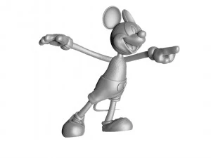 MICKEY MOUSE AND PLUTO FOR 3D PRINT STL 3D Model