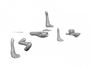 MICKEY MOUSE AND PLUTO FOR 3D PRINT STL 3D Модель