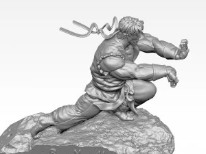 Ryu in Street Fighter 2 for 3D printing STL 3D Model