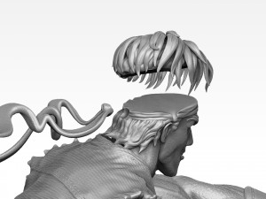 Ryu in Street Fighter 2 for 3D printing STL Modelo 3D