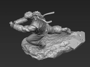Ryu in Street Fighter 2 for 3D printing STL 3D Model