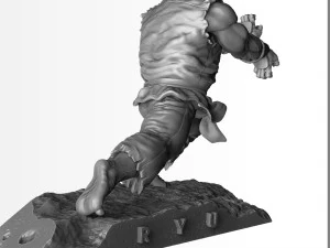 Ryu in Street Fighter 2 for 3D printing STL 3D Model