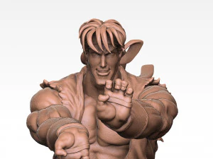 Ryu in Street Fighter 2 for 3D printing STL 3D Model