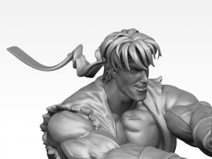 Ryu in Street Fighter 2 for 3D printing STL Modelo 3D