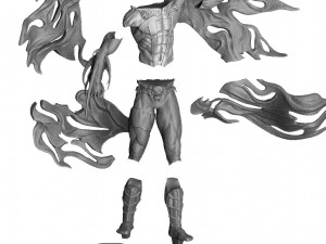 SPAWN 2 OPTIONS FOR 3D PRINT STL 3D 模型