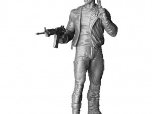 Terminator T-800 FULL HEIGHT 4 head options for 3D printing STL 3D Print Model