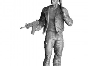Terminator T-800 FULL HEIGHT 4 head options for 3D printing STL 3D Print Model