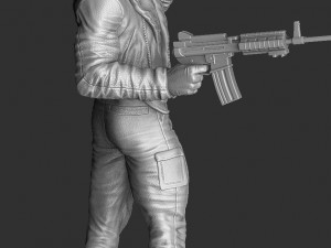 Terminator T-800 FULL HEIGHT 4 head options for 3D printing STL 3D Print Model