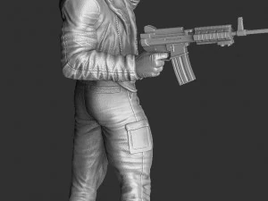 Terminator T-800 FULL HEIGHT 4 head options for 3D printing STL 3D Print Model