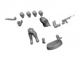 Terminator T-800 FULL HEIGHT 4 head options for 3D printing STL 3D Print Model
