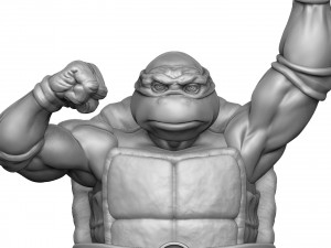 TURTLES 1987 SET FOR 3D PRINT 4 CHARACTERS 3D Model