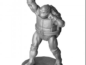 TURTLES 1987 SET FOR 3D PRINT 4 CHARACTERS 3D Model