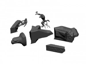 SPIDER-MAN AND VENOM DIORAMA FOR 3D PRINT STL Modèles 3D en vedette