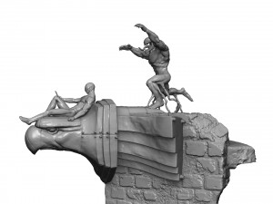 SPIDER-MAN AND VENOM DIORAMA FOR 3D PRINT STL Modèles 3D en vedette