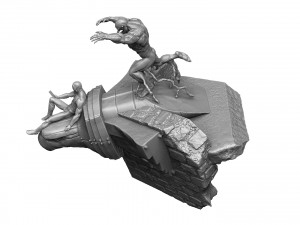 SPIDER-MAN AND VENOM DIORAMA FOR 3D PRINT STL Modèles 3D en vedette