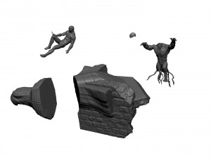 SPIDER-MAN AND VENOM DIORAMA FOR 3D PRINT STL Modèles 3D en vedette