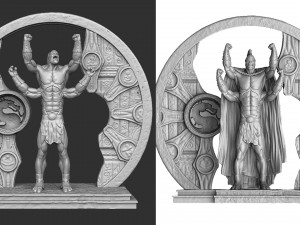 GORO 1995 ASSEMBLE FOR 3D PRINT 2 OPTIONS STL 3D 模型
