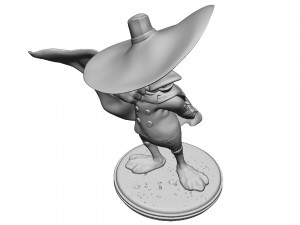 Darkwing Duck FOR 3D PRINT STL 3D Model