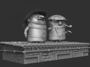 Koloboks 1986 VOOR 3D PRINT 2 OPTIES STL 3D Model