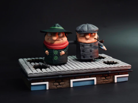 Koloboks 1986 VOOR 3D PRINT 2 OPTIES STL 3D Model