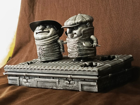 Koloboks 1986 FOR 3D PRINT 2 OPTIONS STL 3D मॉडल