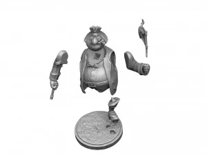 JOHN SILVER FOR 3D PRINT STL whole and ni parts 3D Print Model