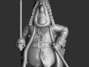 3D 프린트 STL 조립을 위한 Squire John Trelawney 3D 프린트 모델