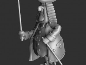 Squire John Trelawney for 3d print stl asemble 3D 打印模型