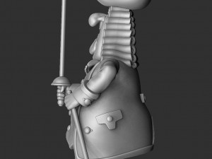Squire John Trelawney for 3d print stl asemble 3D 打印模型