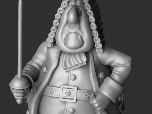 Squire John Trelawney for 3d print stl asemble 3D 打印模型