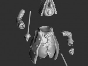 Squire John Trelawney for 3d print stl asemble 3D 打印模型
