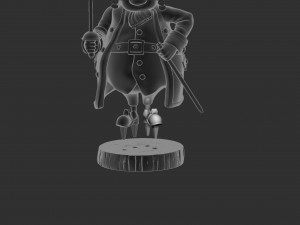 Squire John Trelawney for 3d print stl asemble 3D 打印模型
