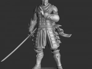 RYU HAYABUSA Ninja Gaiden con una spada 1 per la stampa 3D STL Modello 3D