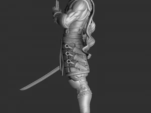 RYU HAYABUSA Ninja Gaiden con una spada 1 per la stampa 3D STL Modello 3D