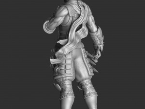 RYU HAYABUSA Ninja Gaiden with a sword 1 for 3D printing STL Modelo 3D